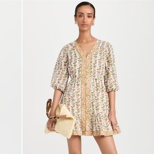 Marea Solana Floral Marigold Dress Size Large